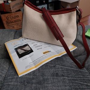 Hermès Berlingot PM Shoulder Bag in Barenia Leather & Canvas